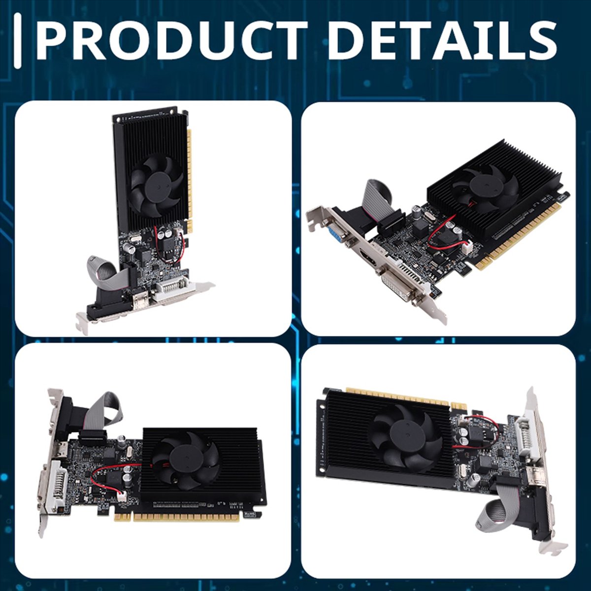 Pc Gaming Graphics Card - A49T GT 610 1G Ultra-Fast Graphics