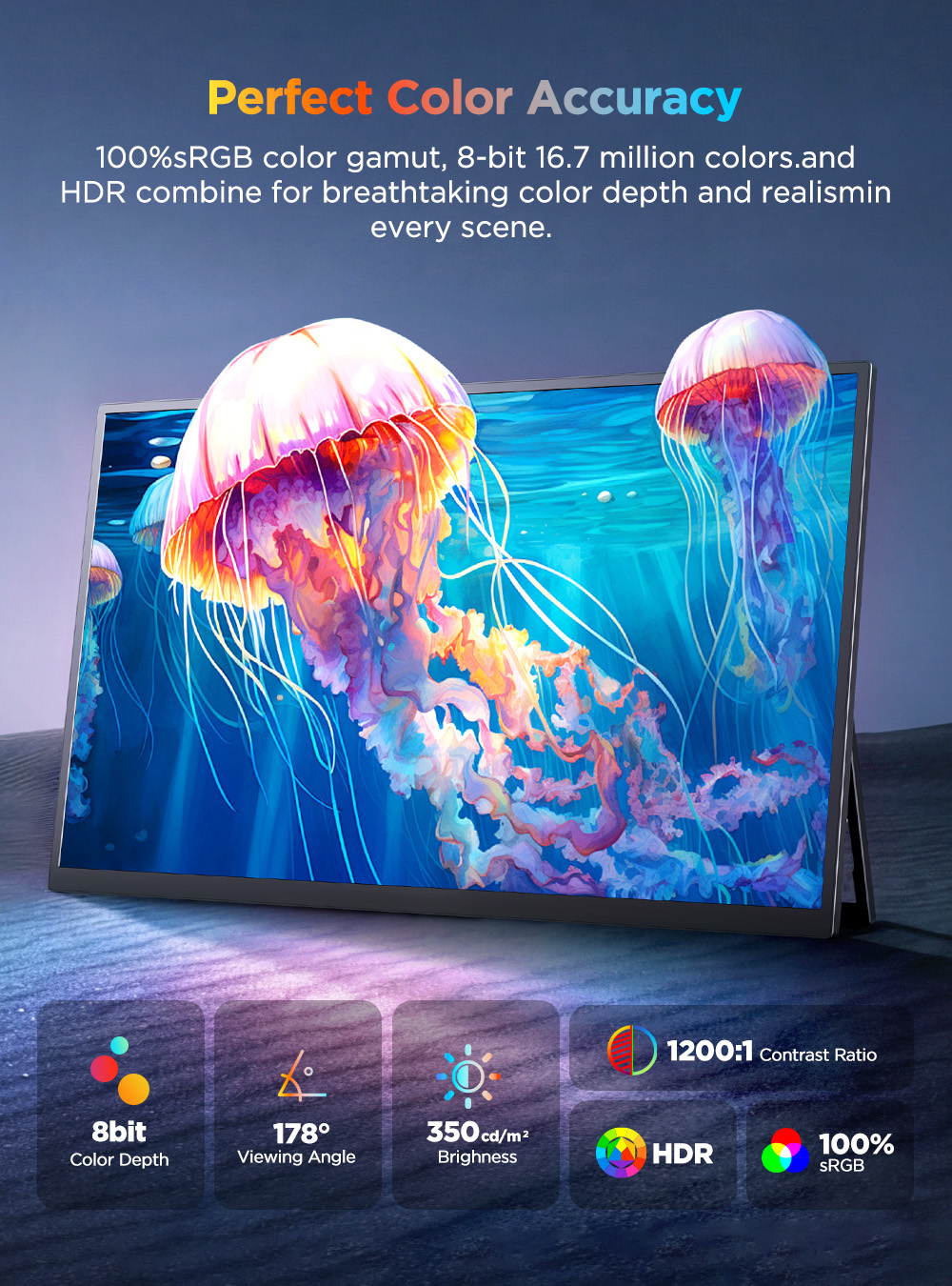 UPERFECT 4K UHD Portable Monit - Pc Gaming Y Monitor 评论和价格