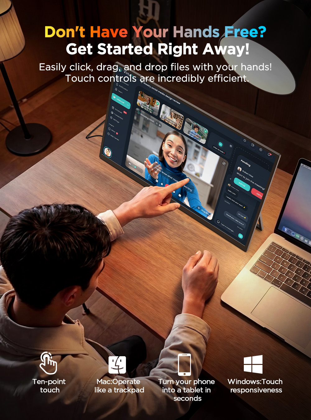 UPERFECT 4K UHD Portable Monit - Pc Gaming Y Monitor 评论和价格