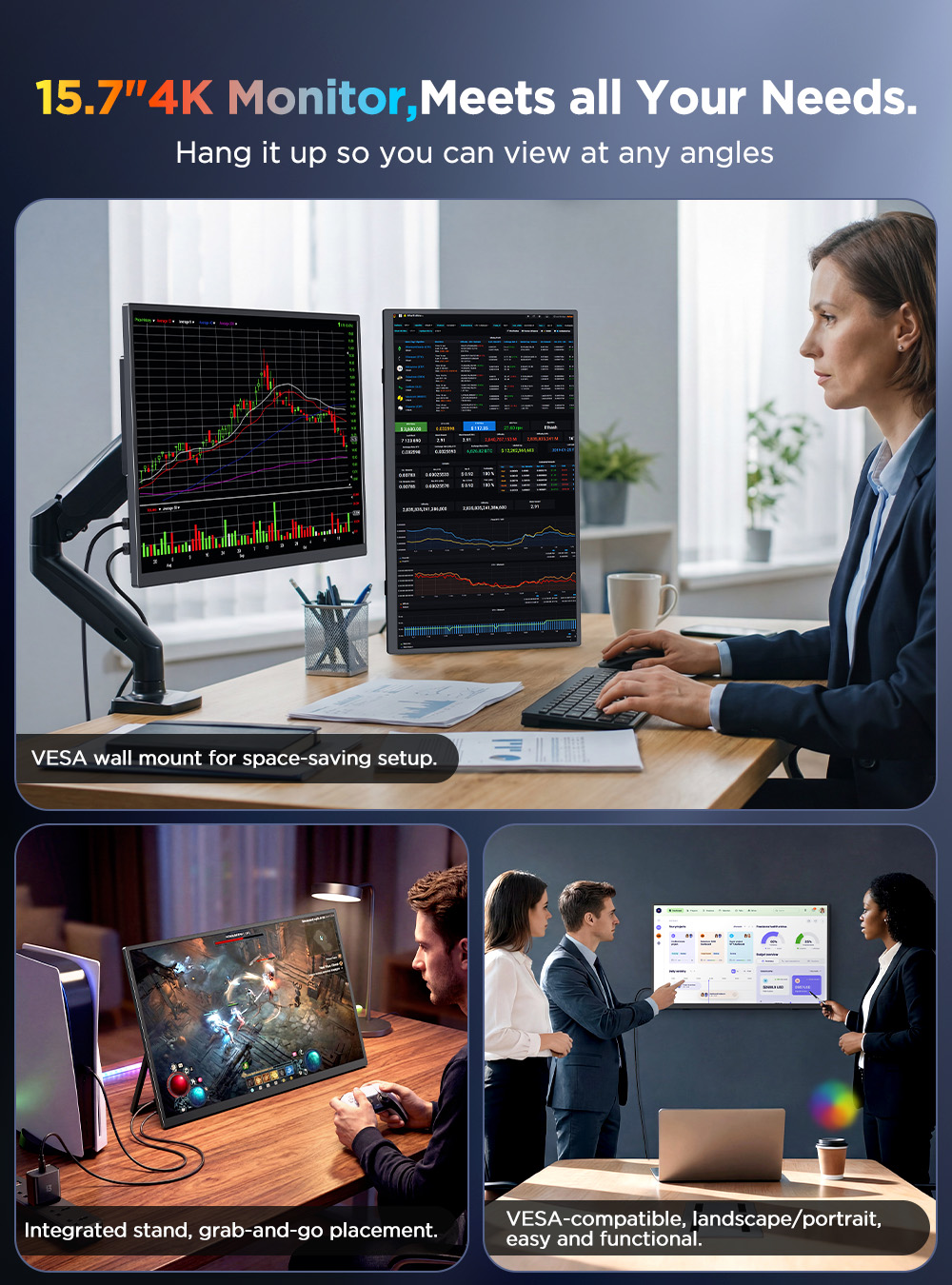 UPERFECT UColor J1 4K Touch Sc - Pc Gaming Y Monitor 评论和价格