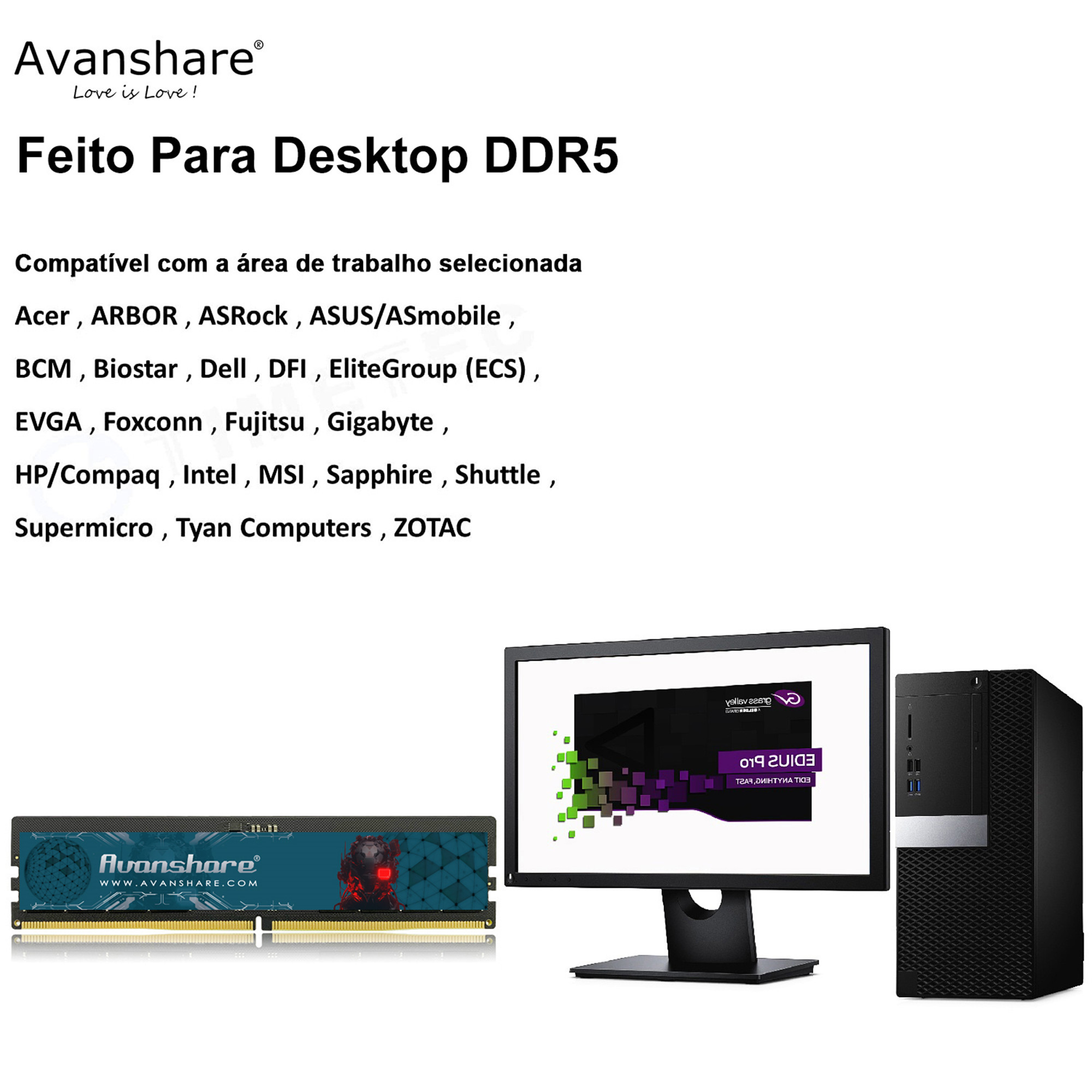 Avanshare Ram Memoria DDR5 DDR - Pc Gaming Samsung 评论和价格