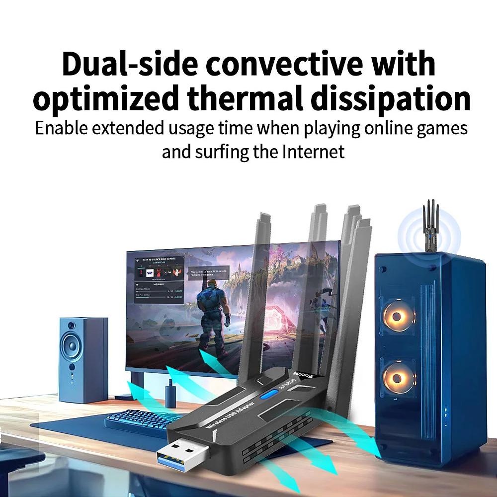 WiFi 6 USB 3 0 Adapter 1800 Mb - Pc Gaming Graphics Card 评论和价格