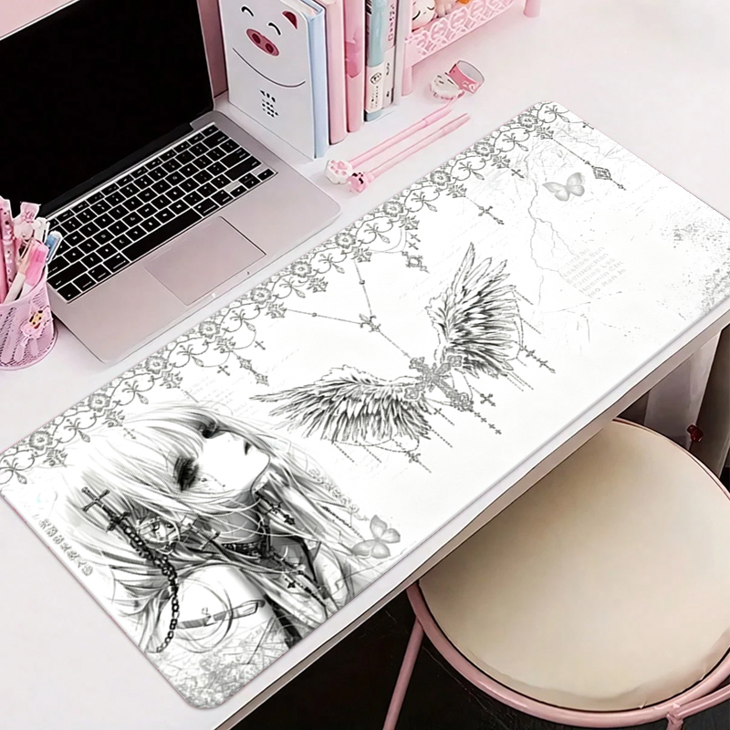 Leather Mousepad Black White A - Pc Gaming Upgrades 评论和价格